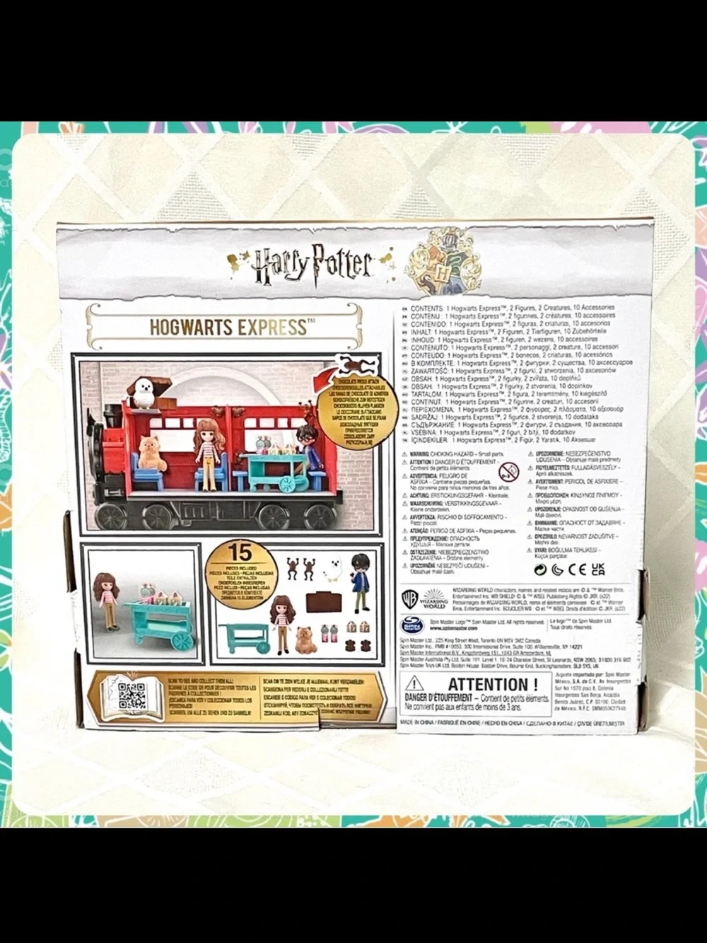 New HARRY POTTER Hogwarts Express 15 Pc Action Figures Play Set w Toy Train Doll